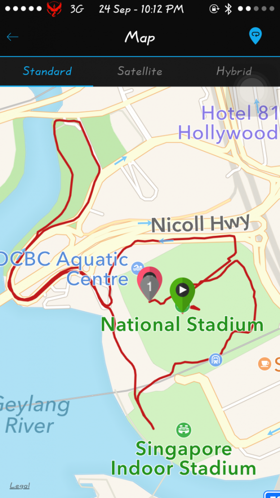 The race route was mentally draining. Here is a sample of the route.