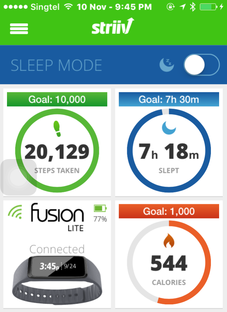 The tracker is pretty accurate in tracking your steps taken daily.