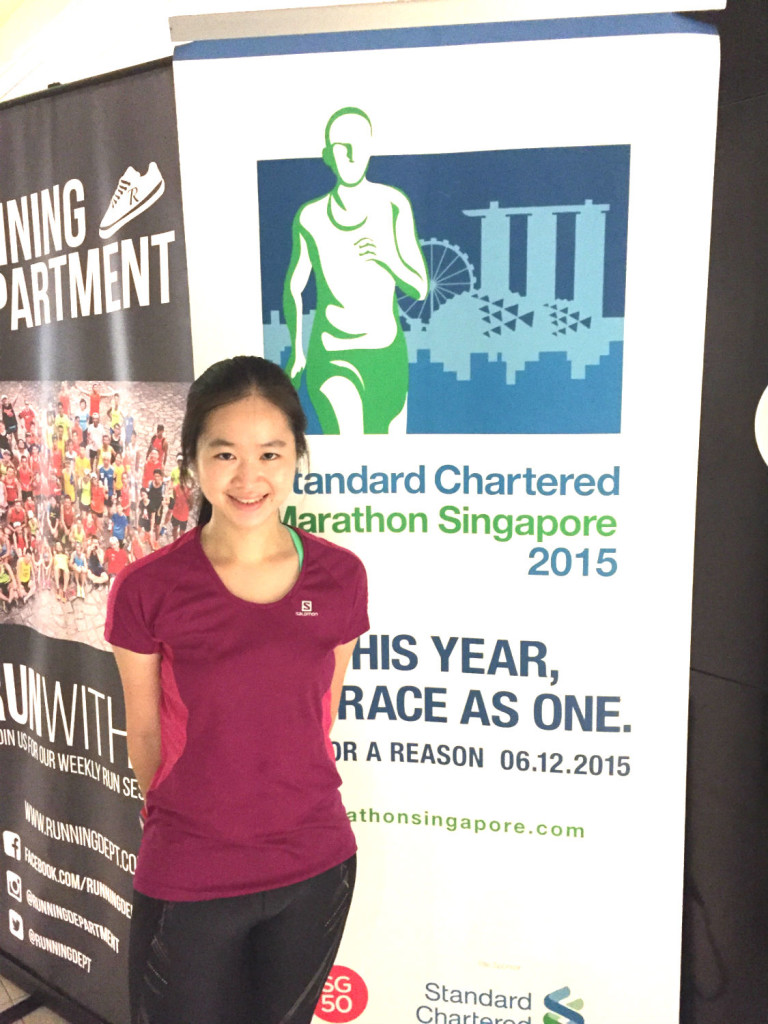 That's me before the training run.