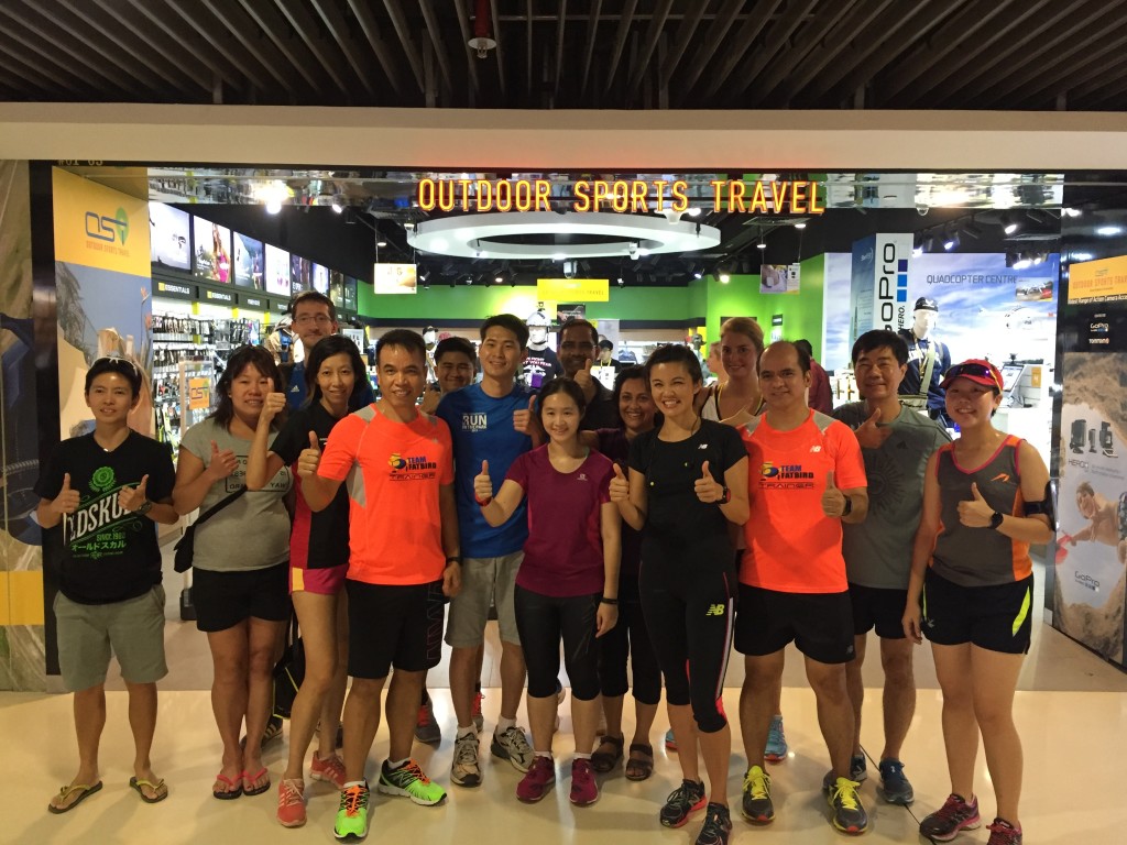 Happy participants after a short run.