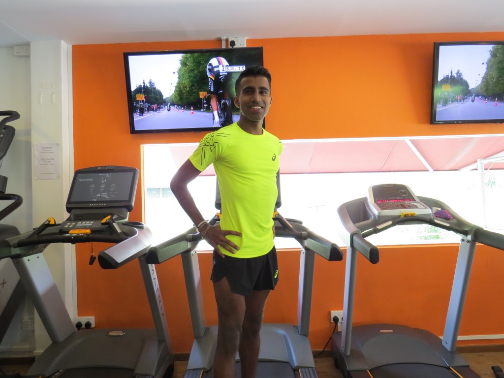 Raviin Kumar, Singapore's professional runner in the ASICS Beat the Sun Relay. [Photo courtesy of ASICS].