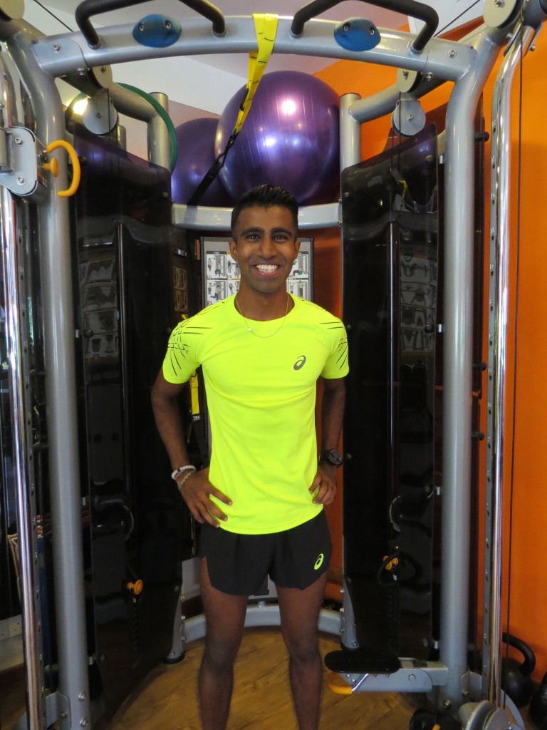 Raviin is eagerly looking forward to the challenge. [Photo courtesy of ASICS].