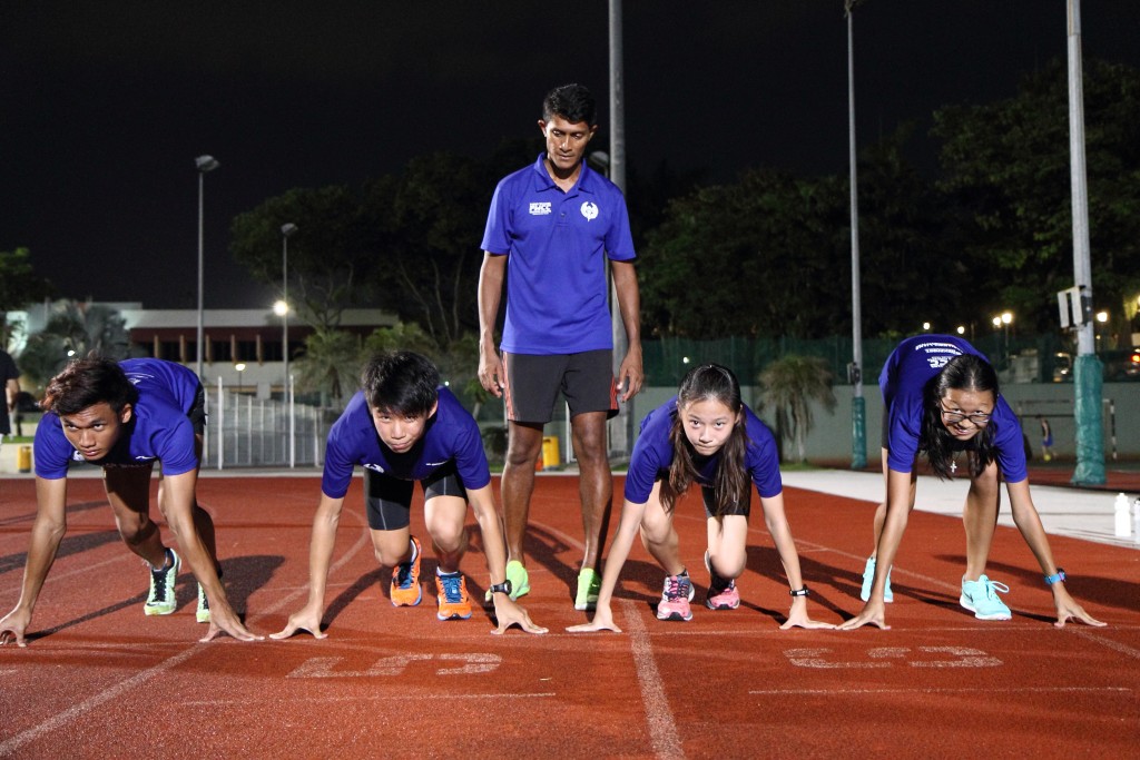 Coach Fabian Williams puts his proteges through their drills. [Photo Credit: FWCC Pte Ltd/Shawn Wee]