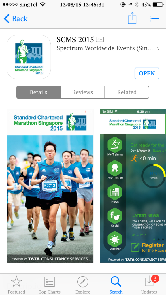 The StanChart Marathon 2015 app is free to download.