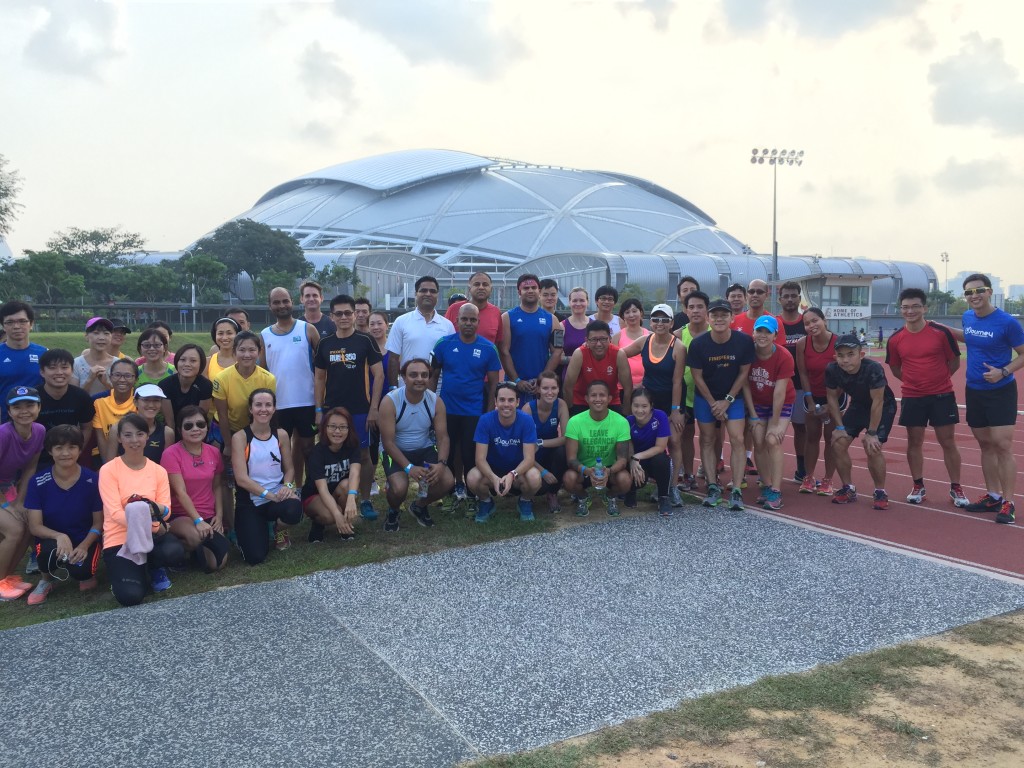Participants at the EAST community workshop at the Kallang Practise Track.