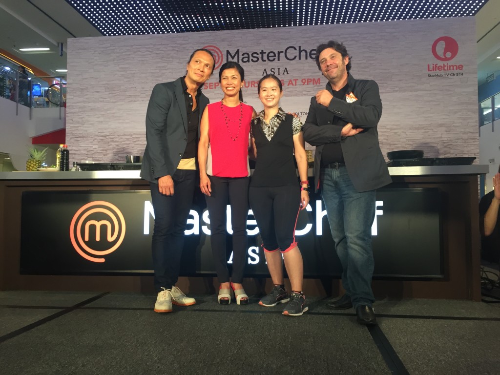 With the MasterChef Asia judges.