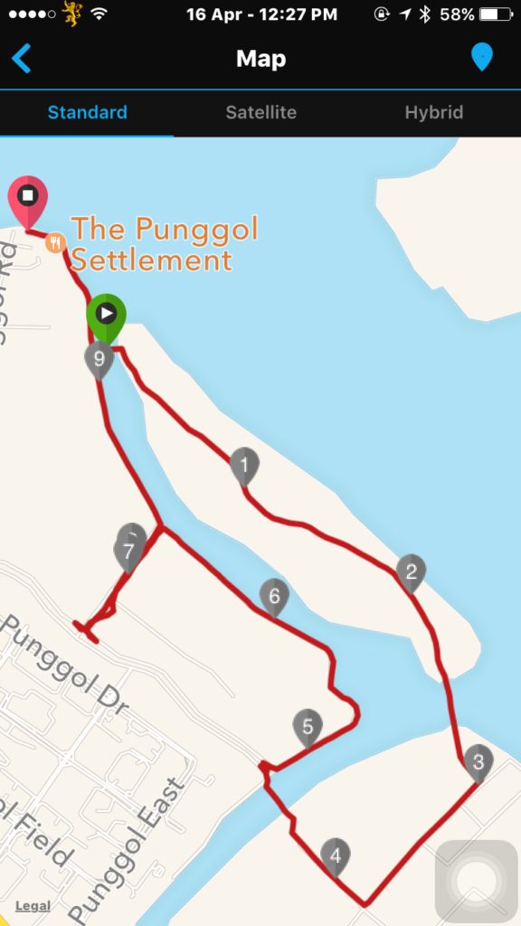 We began our run through Coney Island and then headed to the Punggol Promenade.