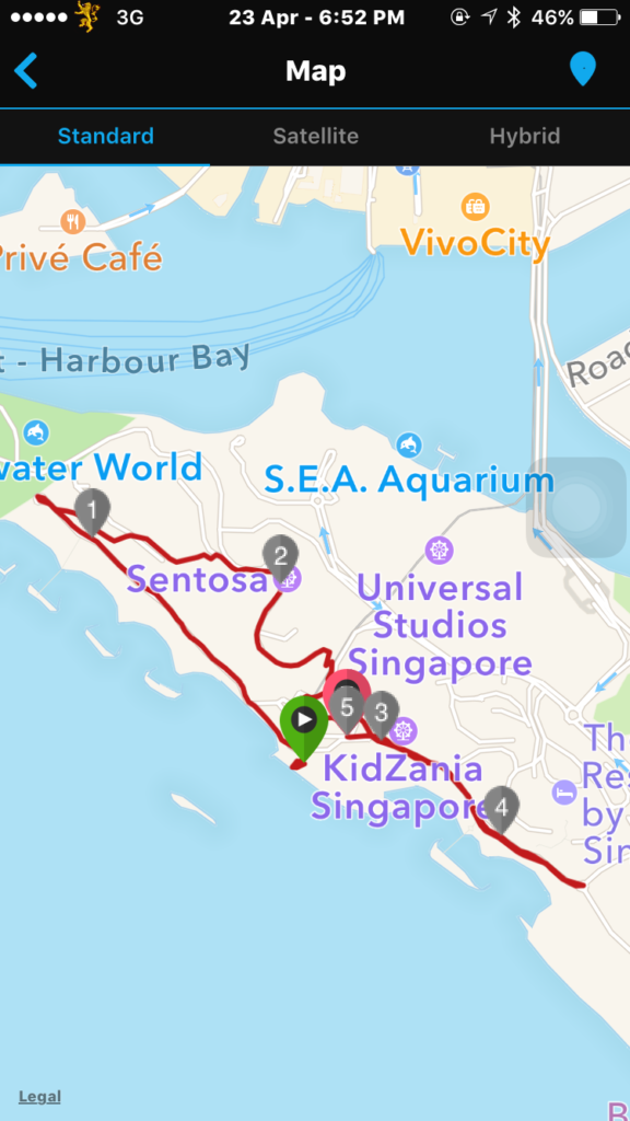 The Music Run took runners around Sentosa Island.