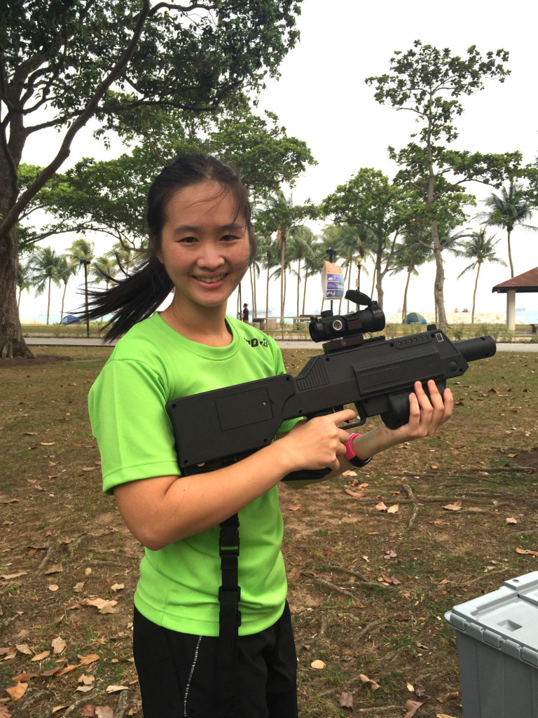 Me and the laser tag gun.