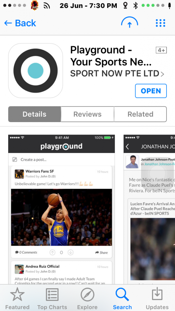 Playground is a free app for download on the Apple App Store. An Android version is coming at the end of the month.