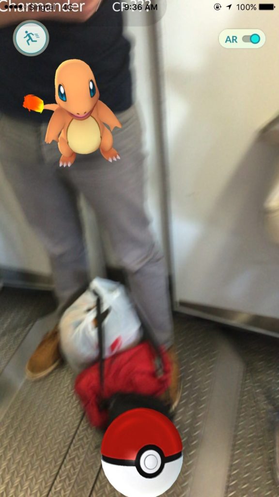 Catching Pokemon can be distracting when trying to focus on running.