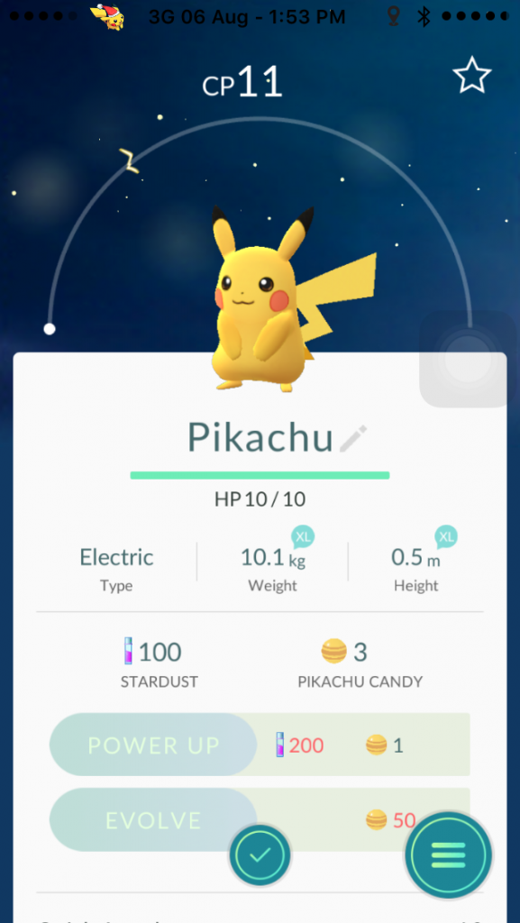 Pikachu was my starter Pokemon and he can be yours too.