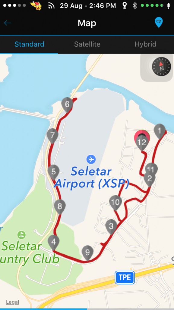 The race route was a refreshing and interesting one.