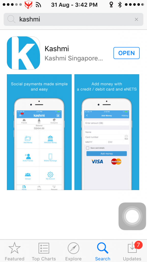 Despite its shortcomings, Kashmi has potential as an app.