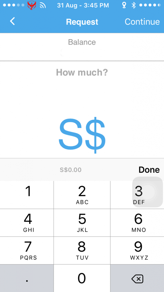 Kashmi lets you send and request money.