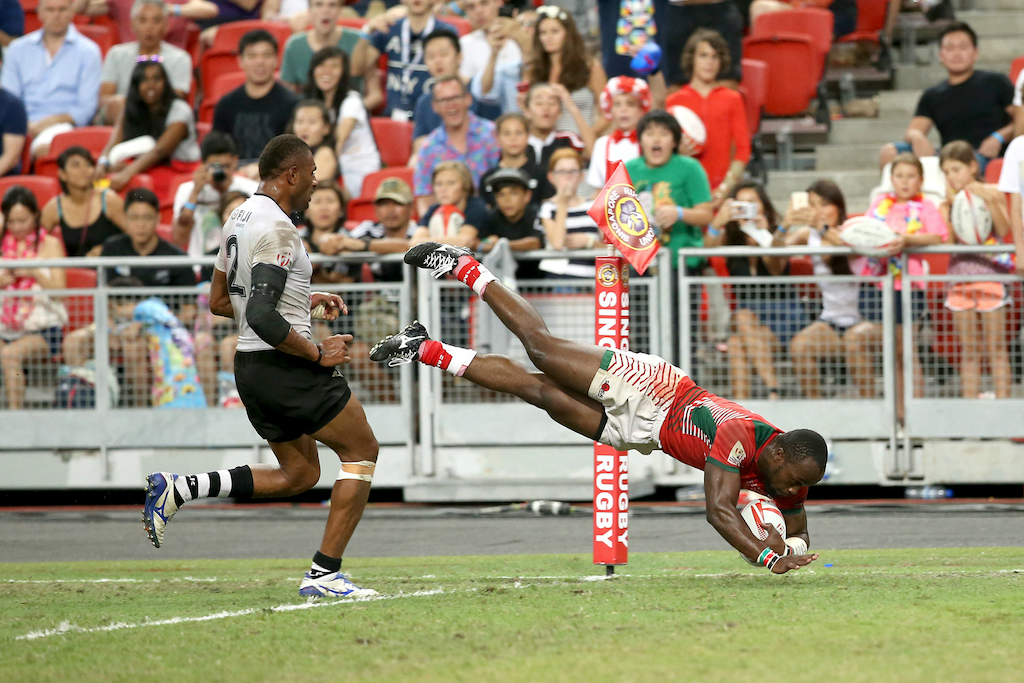 Kenya completely blew Fiji away. (Photo courtesy of World Rugby).