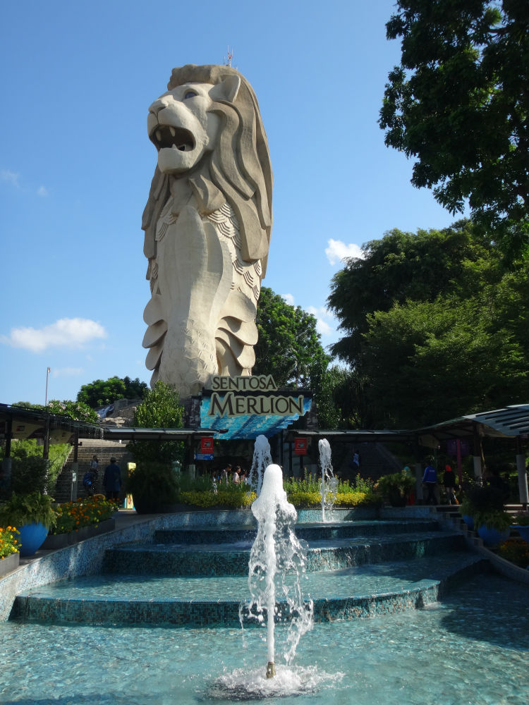 Merlion Station is exactly where the Sentosa Merlion is.