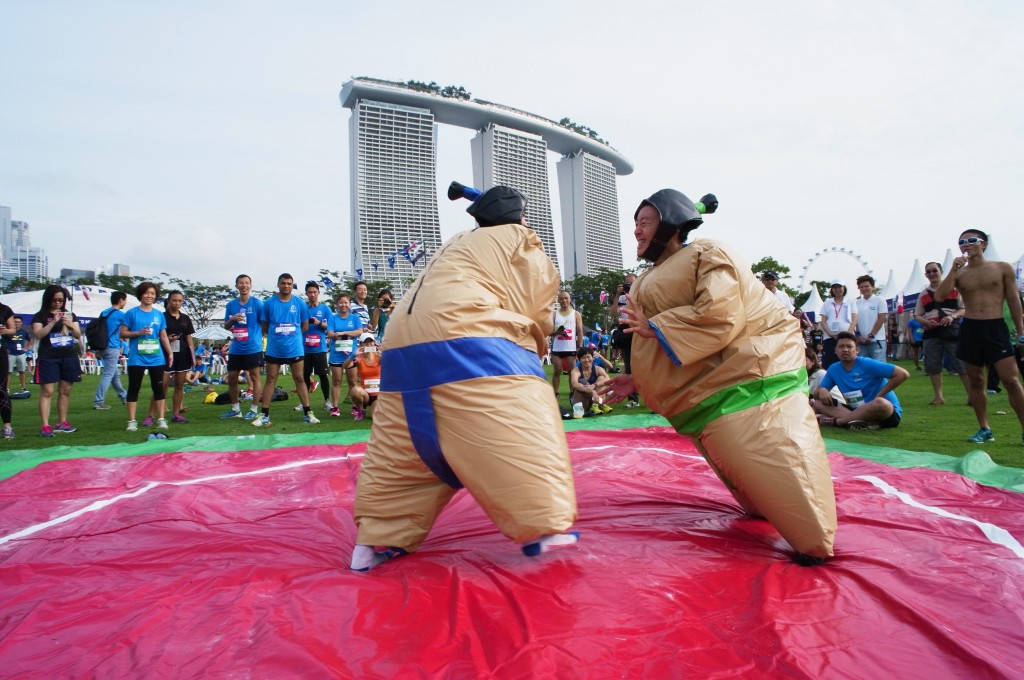 Sumo Wrestling was one of the fun activities last year. [Photo courtesy of Mizuno Ekiden]