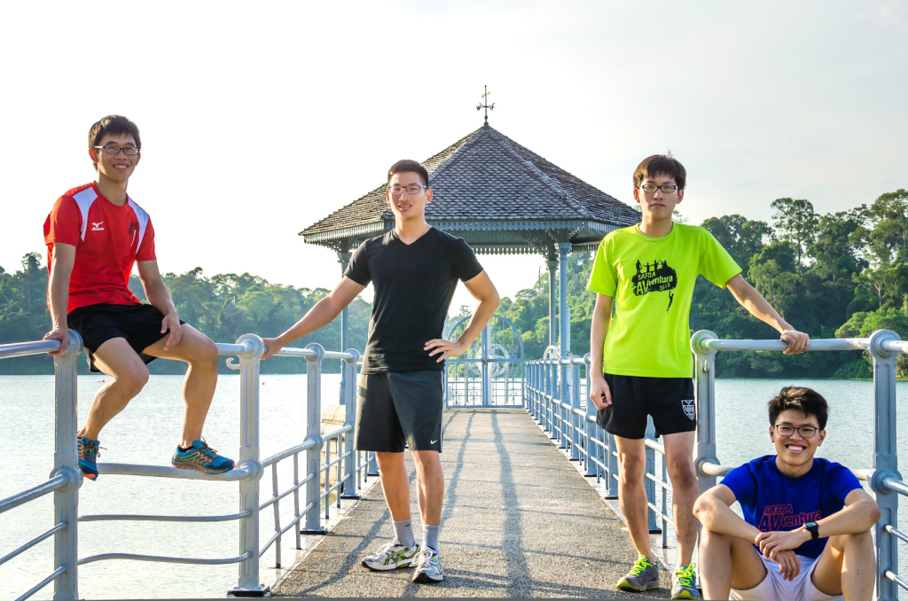 The quartet started thinking about the race last August. [Photo courtesy of Mental Muscle]