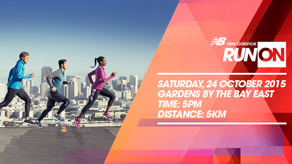 NB Run On takes place for the first time in Singapore - on 24 October.