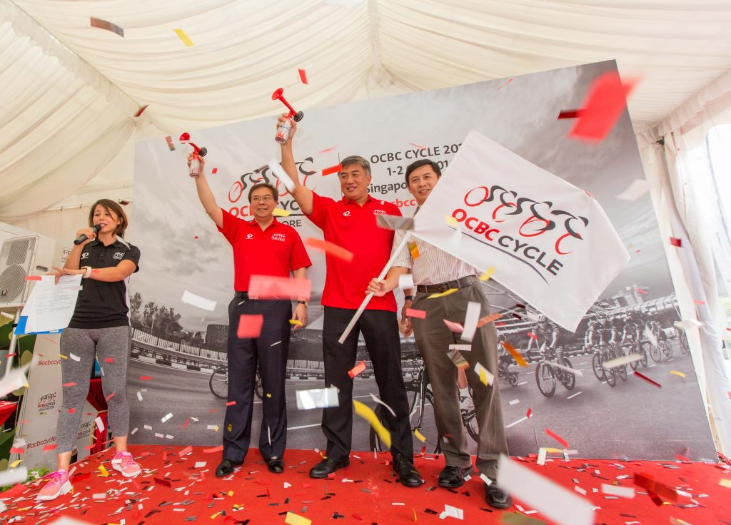 OCBC Cycle was launched this morning. (Photo Credit: OCBC Cycle 2016)
