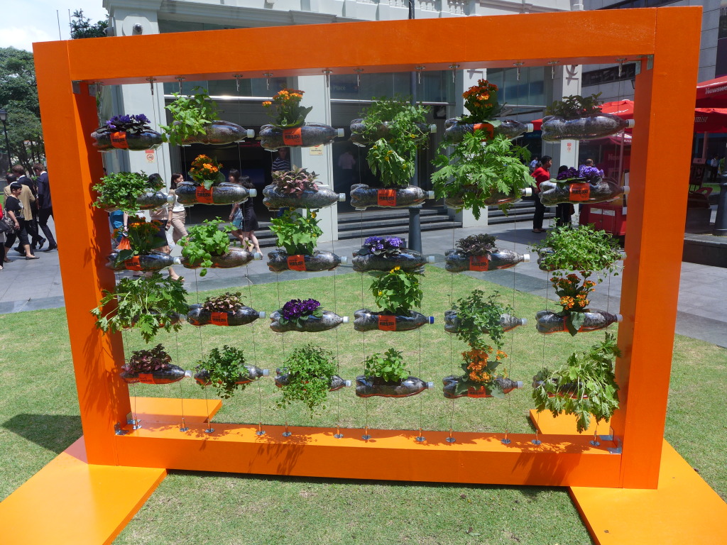 This creative gardening wall captured plenty of attention.