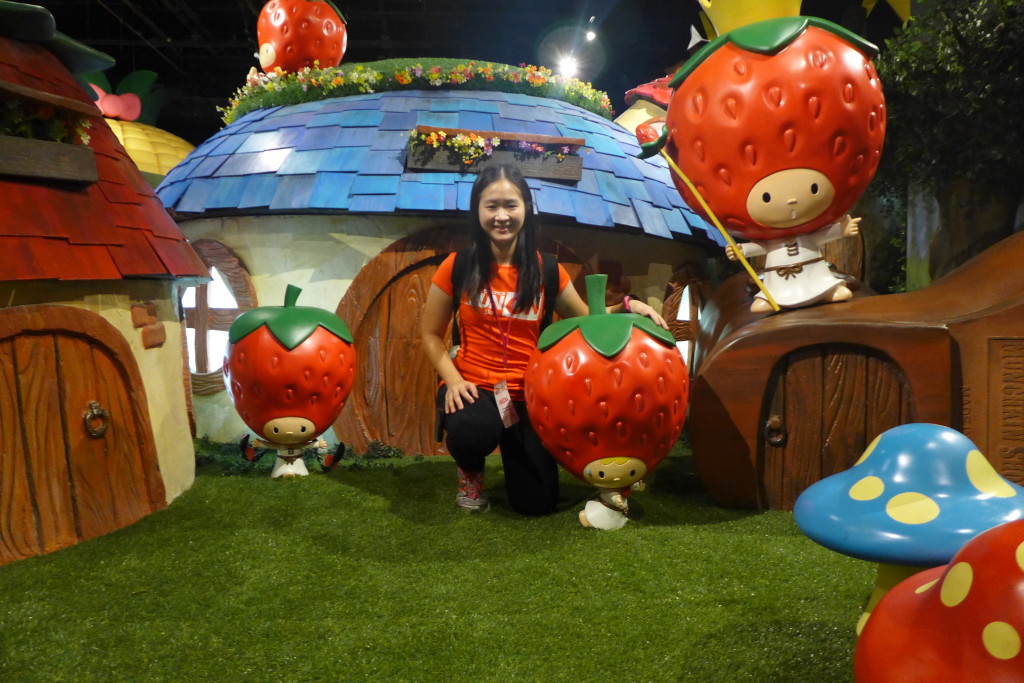 The amazing toadstool houses.