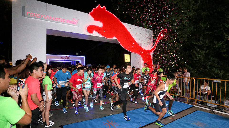 The Puma Night Run returns to Singapore this Saturday. Credit: RunSociety.