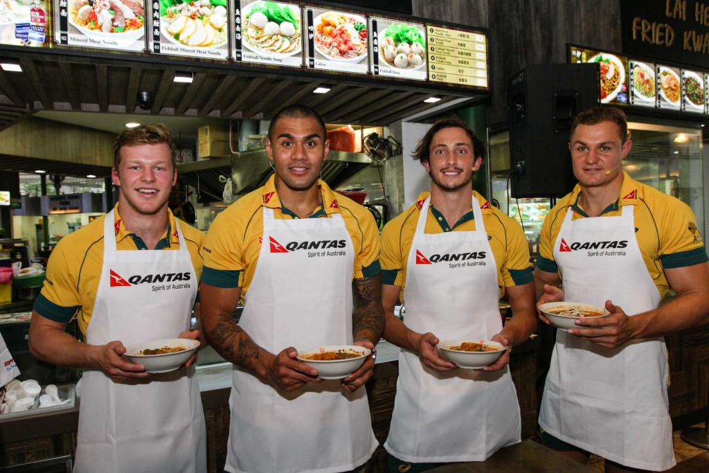 The four players were speaking on the sidelines of the Laksa Making Challenge by Qantas. [Credit to Song Tao, Imagica Production]