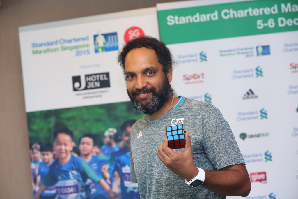 Vijayan will aim to break a Rubik's Cube record at SCMS 2015. (Photo credit to SCMS).
