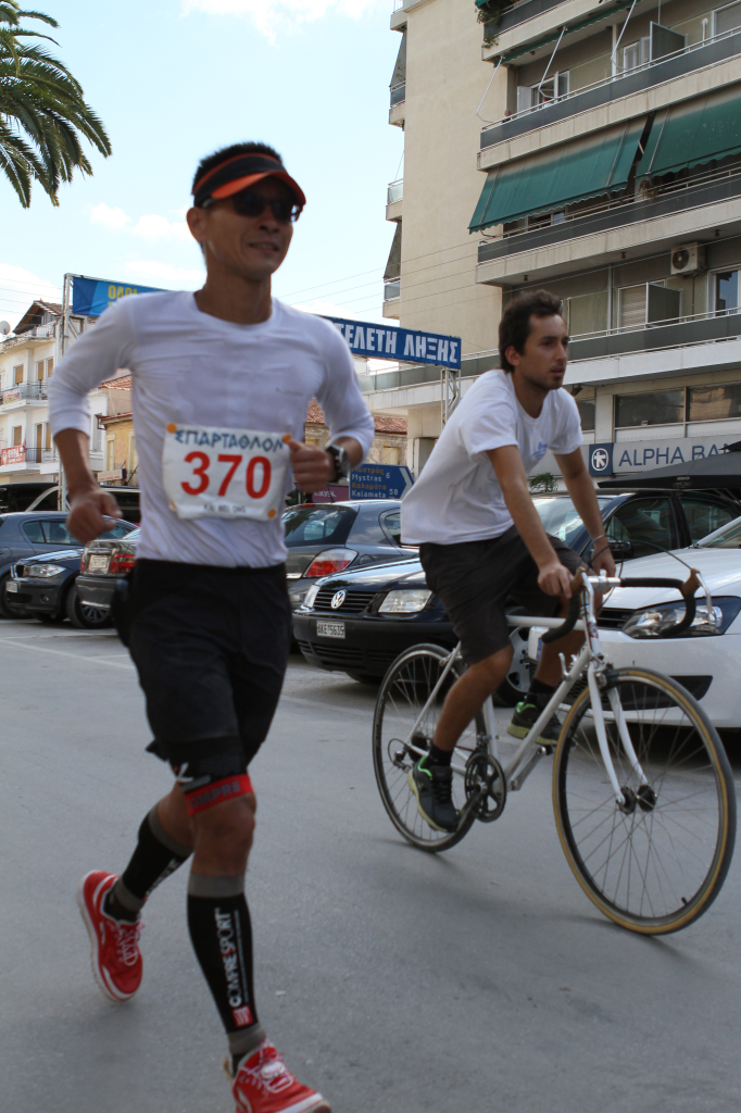 Kai Wei is about to complete the gruelling Sparathlon.