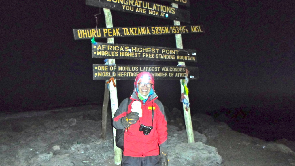 Mount Kilimanjaro (5895m) Summit in Africa in June 2015. It is also the highest peak in Africa and one of the 7 summits.
