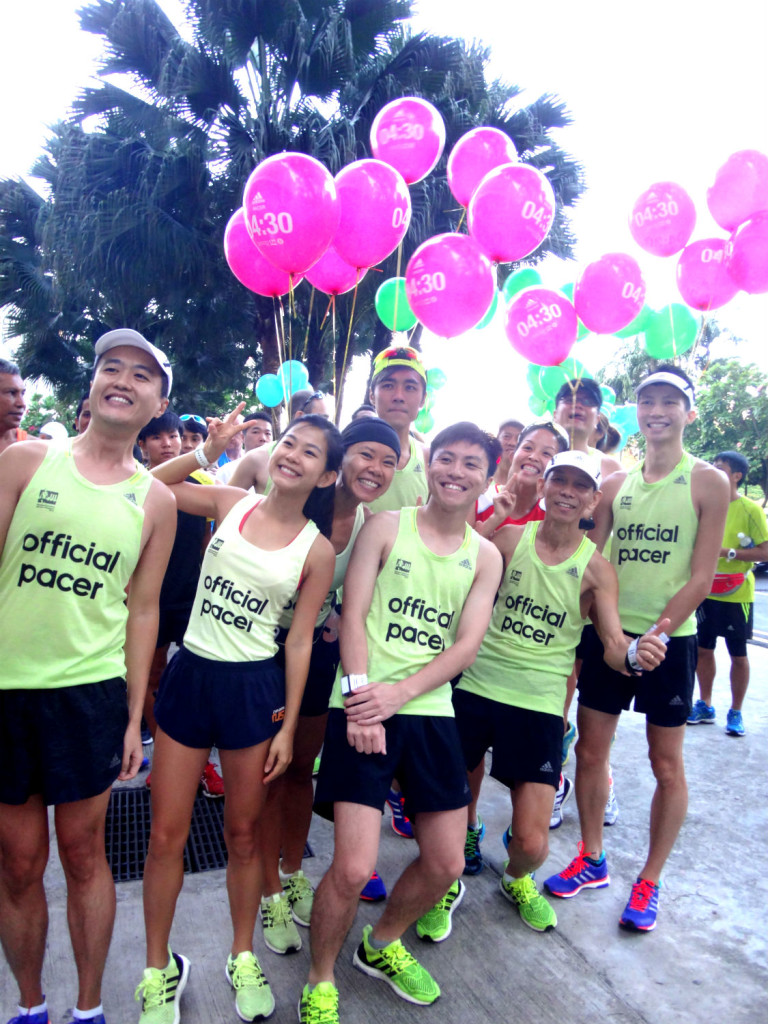 All smiles before the run begins.