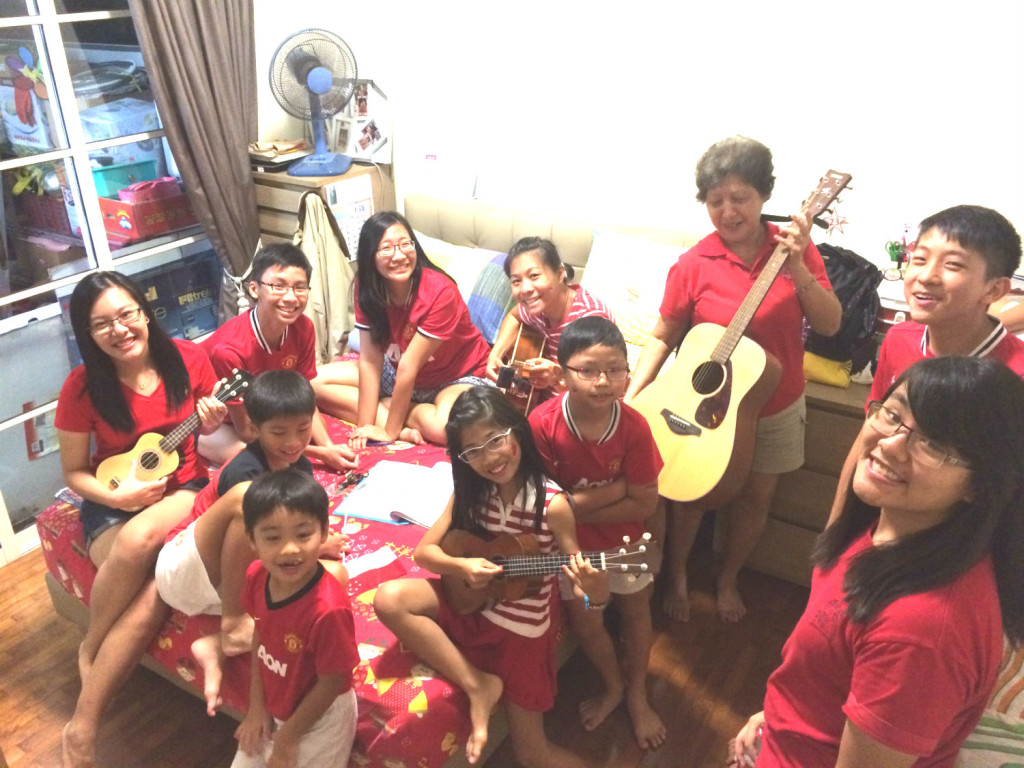 May Poh and her family.
