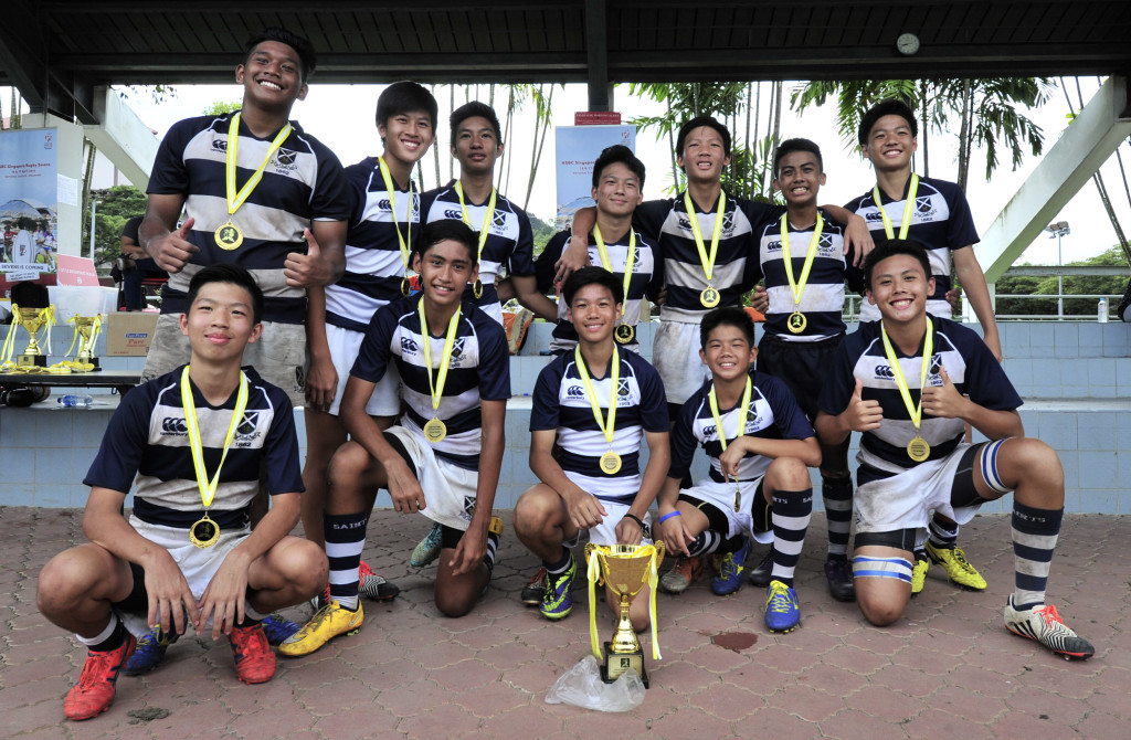 St Andrews’ (SA) Secondary School came out tops in the Under 14 Championship, as they strolled to victory with a 17-5 win over a valiant Raffles Institution. (Photo Credit: Eric Lim/ Singapore Cricket Club)