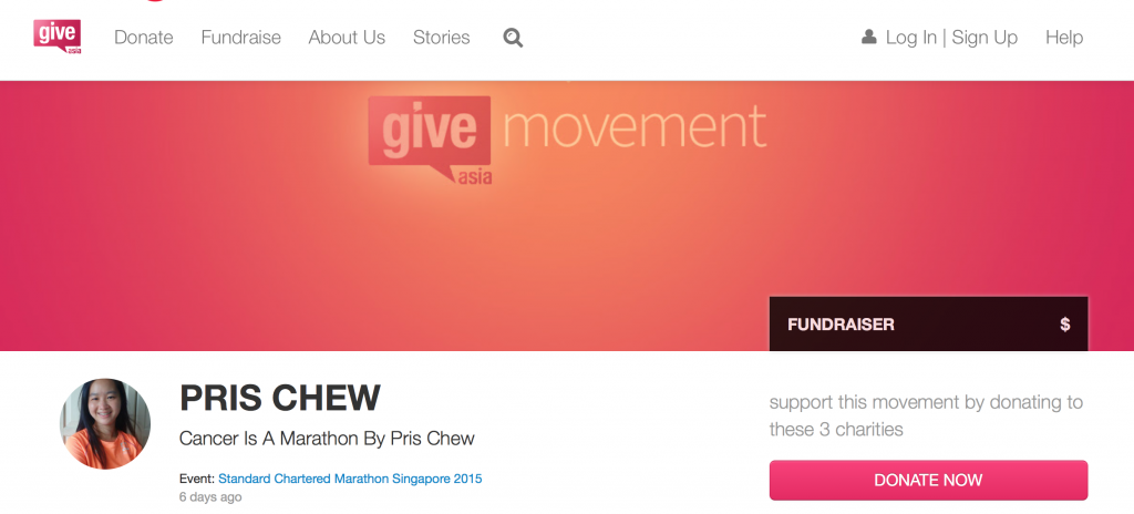 Do make a small contribution to my movement on GiveAsia.