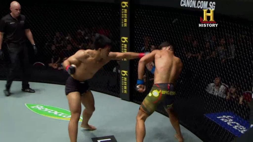 ONE FC boxing match in action. photo by: HISTORY Screen Grab.