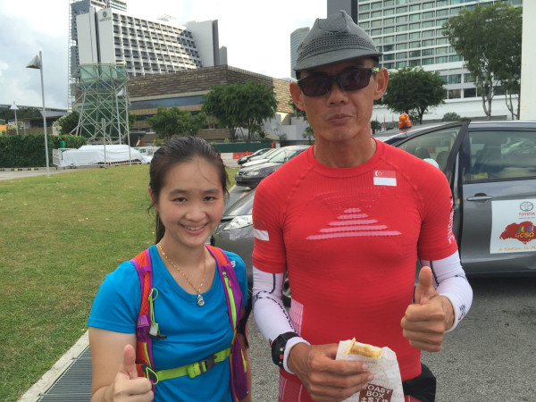 An earlier photo with Yong, during his GO50 run in June.