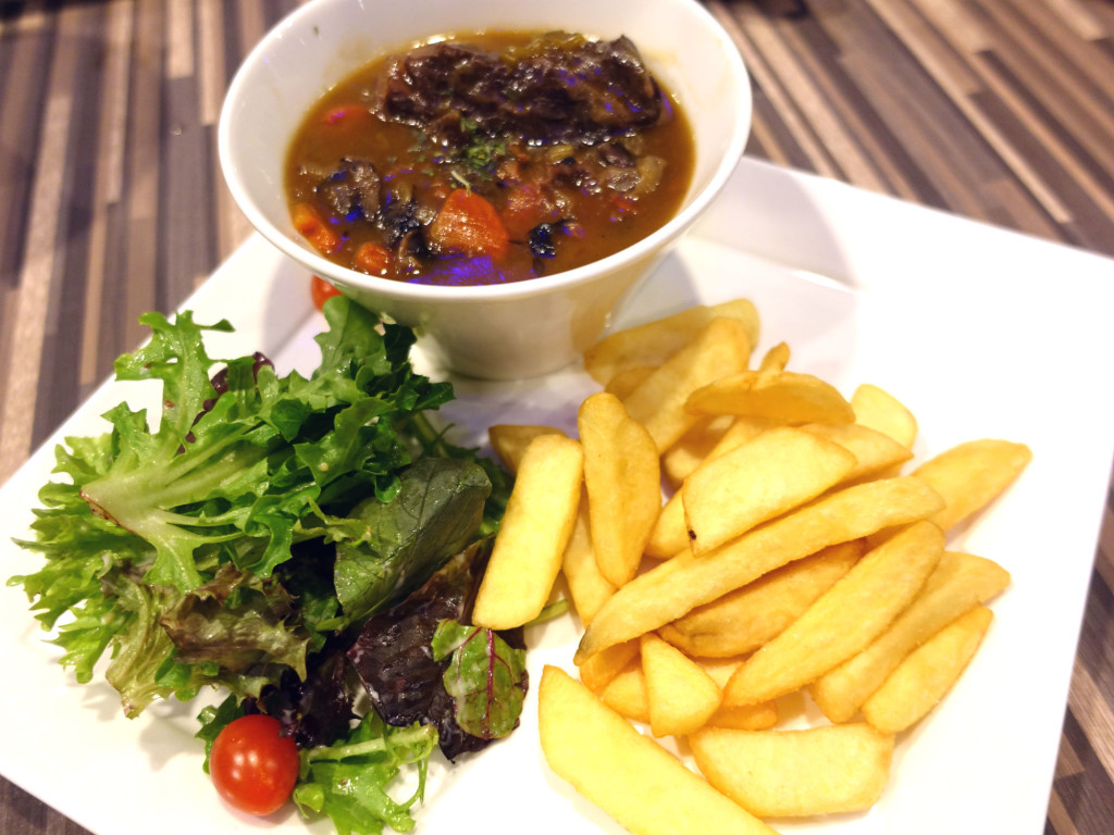 Slow-Cooked Leffe Brune Beef Cheek Stew.