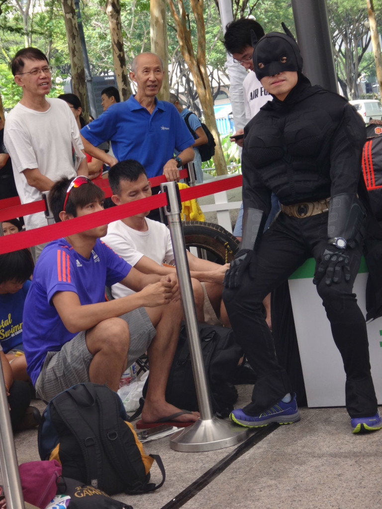 Batman is their personal bodyguard.