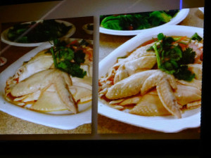 Using flash (left) versus no flash (right).