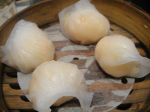 Prawn dumplings.