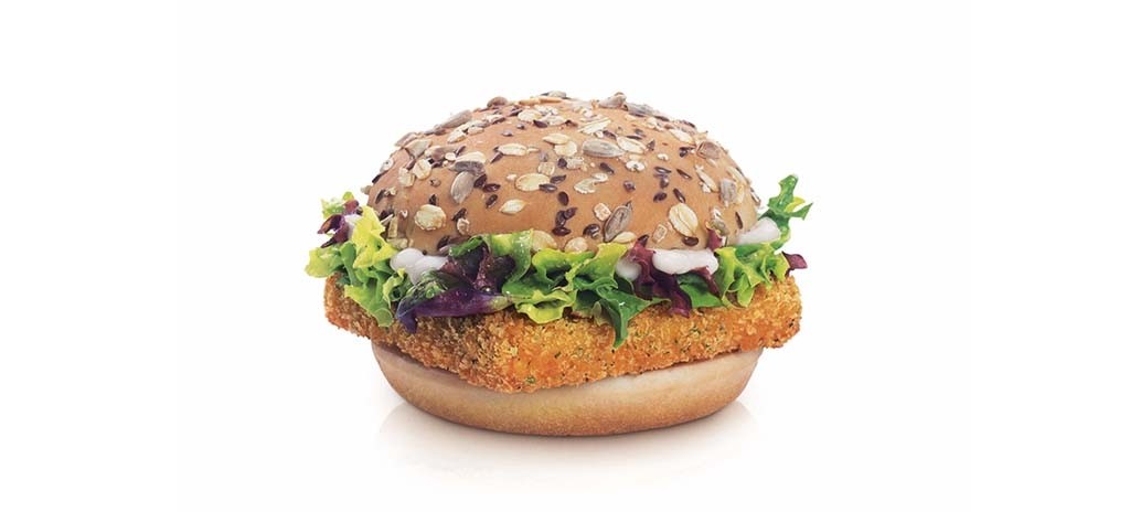 McDonald's has introduced the Hokkaido Salmon burger. [Photo from McDonald's]