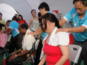 Massages are useful to recover after a workout.