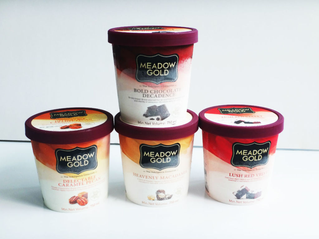 Meadow Gold's Indulgence Collection of ice creams comprises of 4 decadent flavours.