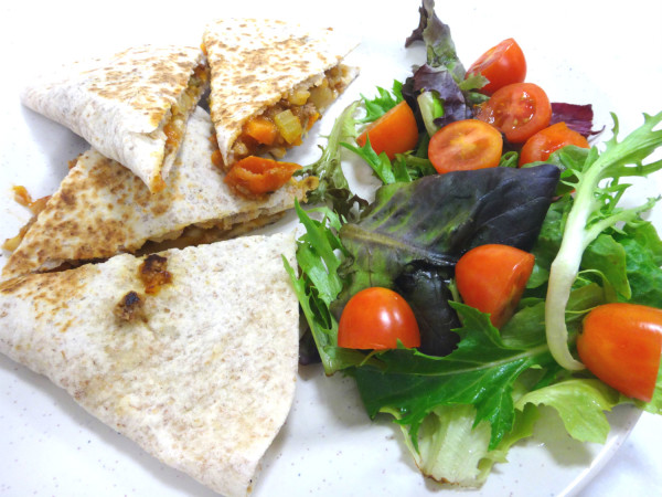 The completed Mexican tortillas.