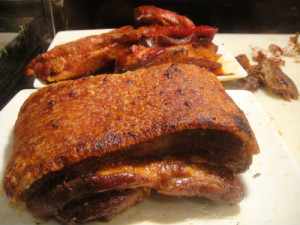 Roast pork belly.