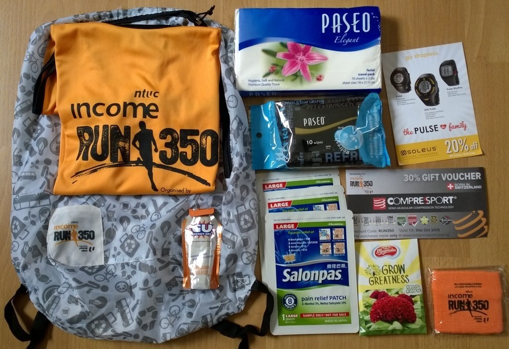 Runners can show their utility bill this year when they collect their RUN 350 race packs. [Photo from Just Run Lah]