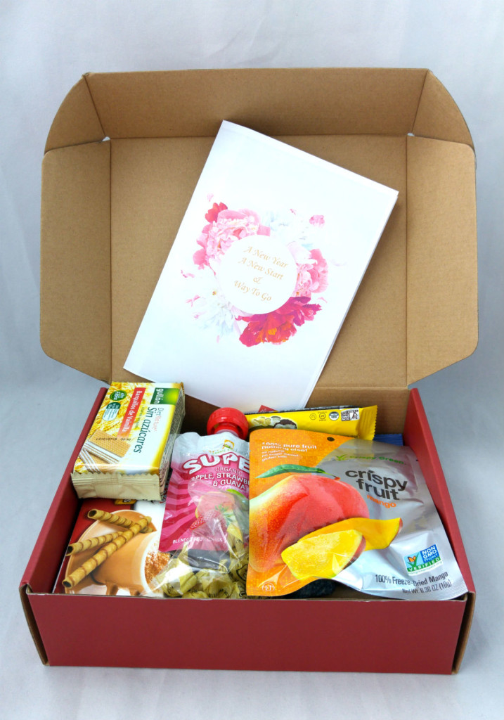 Joy Pantry recently delivered this box of snacks to me.