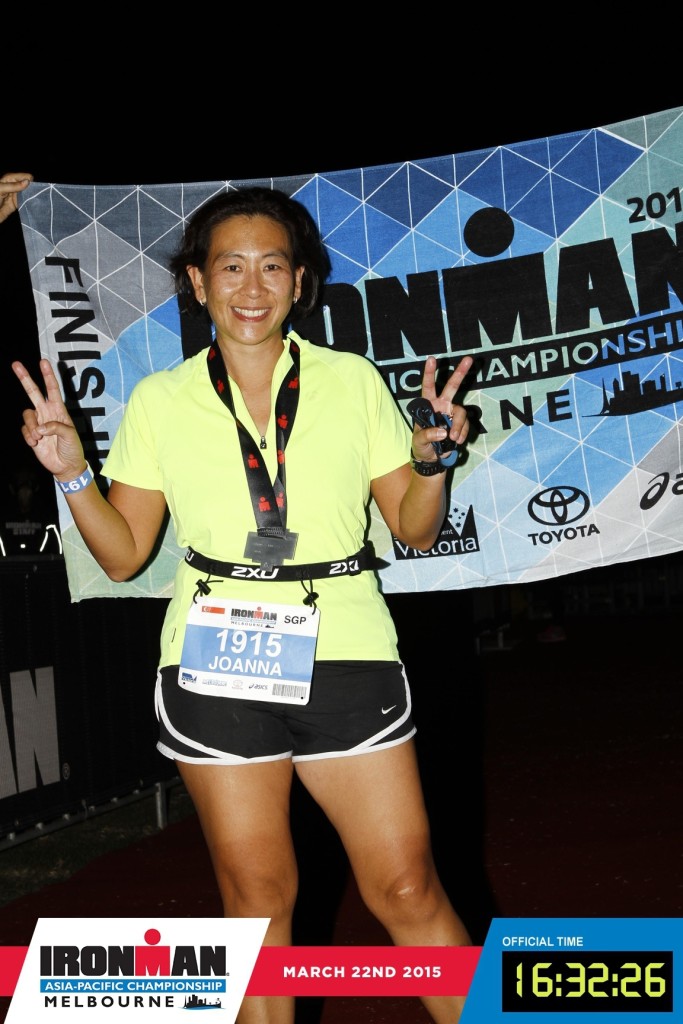 Dr Joanna Lin herself is an Ironman finisher. [Photo credit: Ironman Melbourne]